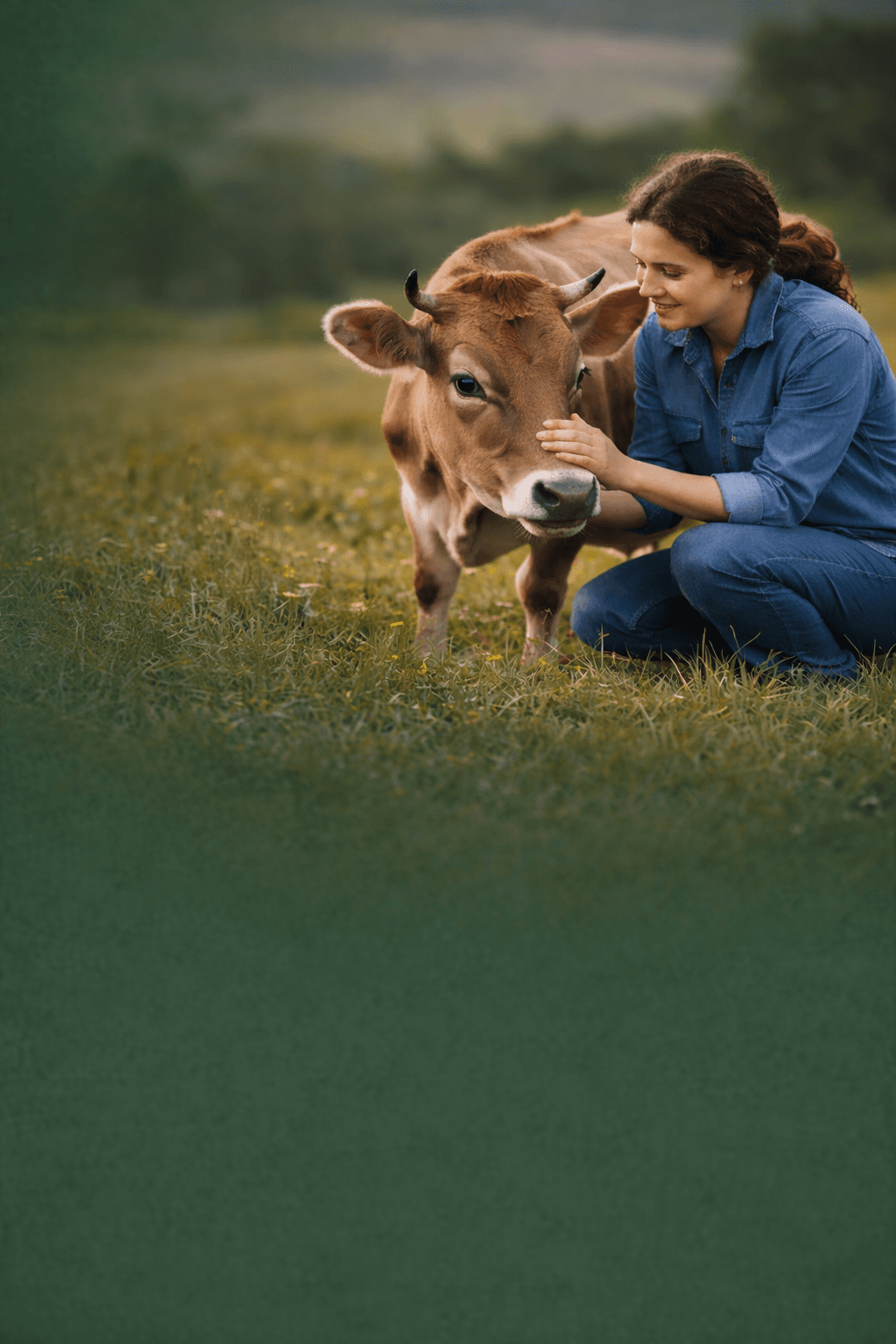 Peaceful countryside scene